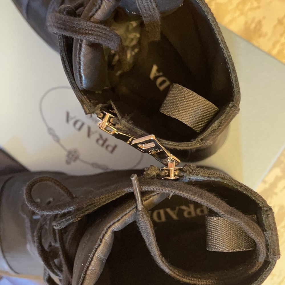 Prada Nylon Combat Boots - Picture 4 of 11